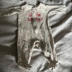 Little sister carters footie pajama